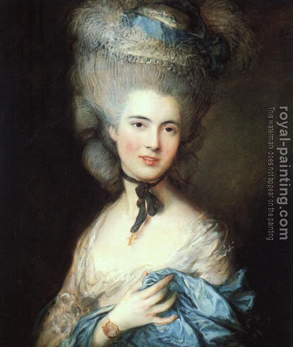 Thomas Gainsborough : Portrait of a Lady in Blue